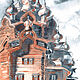 Принт 20×30 см (акварель): Церковь Покрова, авторский принт (акварель), Фотокартины, Санкт-Петербург,  Фото №1