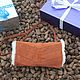 Clutch hand Bag in suede and sheepskin Terracotta, Clutch, Moscow,  Фото №1