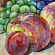 Заказать Натюрморт с персиками (копия картины в мозаике). Татьяна (mosaicdecor). Ярмарка Мастеров. . Картины Фото №3