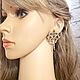 Order earrings: Four petal. elena (luxus-stil). Livemaster. . Earrings Фото №3