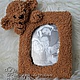 Photo frame with bear, Photo frames, Novosibirsk,  Фото №1
