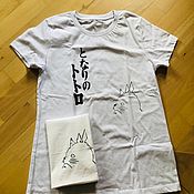 Одежда handmade. Livemaster - original item Totoro T-shirt and Shopper Set. Handmade.