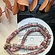 Бусы из коричневого авантюрина 2. Бусы. gemstone. Интернет-магазин Ярмарка Мастеров.  Фото №2