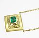 1.95-carat Colombian Emerald Emerald Cut Solitaire Necklace 18K Gold. Necklace. JR Colombian Emeralds (JRemeralds). My Livemaster. Фото №4
