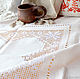Order Tablecloth square 4 star, linen, embroidery, hemstitch. EmbroideryINNAI. Livemaster. . Tablecloths Фото №3
