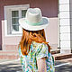 Michelle's white straw hat. Hats1. Exclusive HATS. LANA ANISIMOVA.. My Livemaster. Фото №6
