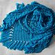 Turquoise scarf (shawl). Shawls1. handwerkhof. My Livemaster. Фото №5