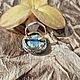 Кольцо с натуральной бирюзой. Кольца. Karma-jewelry. Ярмарка Мастеров.  Фото №6