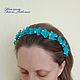 Rim with flowers Hydrangea turquoise. Headband flowers. Headband. tanya-artfantasy. Online shopping on My Livemaster.  Фото №2