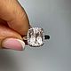 17. Кольцо с натуральным морганитом 4.80  ct. Кольца. Елена. Интернет-магазин Ярмарка Мастеров.  Фото №2