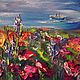 Painting flowers, sea, mountains, landscape 40/50 'Paradise'. Pictures. Russian Oil Paintings. Online shopping on My Livemaster.  Фото №2