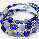 Decoration Svetlana Boiko to buy at the Fair Masters. Stylish blue bracelet made of natural stones in the style boho. Buy bahamasnet of natural stones in gift girl woman
