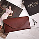 Order Wallet made of genuine leather Envelope (brown). EZCASE - Leather Design Studio. Livemaster. . Wallets Фото №3