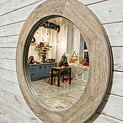 Для дома и интерьера handmade. Livemaster - original item Round mirror in an oak frame. Handmade.