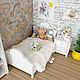 Кровать для кукол, 1/8(tiny). Мебель для кукол. Woodentales. Ярмарка Мастеров.  Фото №6