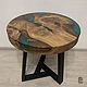 Журнальный стол из слэба и смолы. Столы. Akutrau Woodworking. Ярмарка Мастеров.  Фото №6