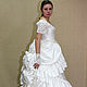 Historical wedding dress with bustle. Dresses. Gleamnight bespoke atelier. My Livemaster. Фото №5