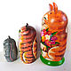 Matryoshka Cat Spring from March 8. Dolls1. matryoshka (azaart). My Livemaster. Фото №5
