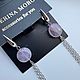 Длинные серьги с аметистом. Серьги классические. Katerina Moroz accessories for you (katerinamoroz). Интернет-магазин Ярмарка Мастеров.  Фото №2
