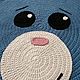 Ковёр вязаный Мишка в детскую. Ковры для дома. Jenyakudasheva. Интернет-магазин Ярмарка Мастеров.  Фото №2