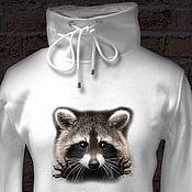 Одежда handmade. Livemaster - original item Raccoon Hoodie. Handmade.
