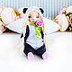 ❤❤❤ ДЕВОЧКА ПАНДА, тедди панда, символ года 2024,  новогодний подарок. Куклы и пупсы. ❤❤❤КУКЛЫ❤БРОШИ❤ИГРУШКИ❤ Марина Эберт. Ярмарка Мастеров.  Фото №6