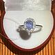 Кольцо с природным сапфиром без обработки 1.46ct, 925. Кольца. OLVIKSOL JEWELRY STORE. Ярмарка Мастеров.  Фото №5