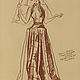 Винтаж: Иллюстрация VOGUE, сентябрь 15, 1937 г. (86 лет) (двусторонняя). Журналы винтажные. Vintagecover. Ярмарка Мастеров.  Фото №4