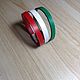 Magnetic leather bracelet 'Tricolor Italy', Cuff bracelet, St. Petersburg,  Фото №1