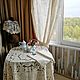 Винтаж: Винтажные портьеры с ручной вышивкой, скатерти, салфетки. Текстиль винтажный. Антикварный текстиль. Ярмарка Мастеров.  Фото №4