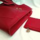 JESSICA RED. Leather handbag purse.Hand stitch. Classic Bag. Elena Borkova (divelen). My Livemaster. Фото №5