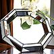 Order STAINED GLASS MIRROR. Geometric hanging mirror in the frame. Glass Flowers. Livemaster. . Mirror Фото №3