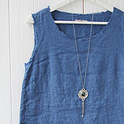 Одежда handmade. Livemaster - original item Linen top with open edges. Handmade.