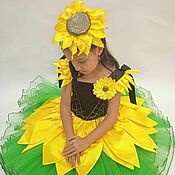 Одежда детская handmade. Livemaster - original item carnival costume: Suit sunflower. Handmade.
