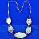 Винтаж: Старинное колье Charme оникс коралл серебро STERLING Англия. Броши винтажные. Антиквариат и винтаж из Франции. Ярмарка Мастеров.  Фото №4