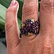 Set 'Grapes' with pomegranate-rhodolite, ring size 17,5. Jewelry Sets. A place where dreams are born. My Livemaster. Фото №4