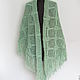 Knitted Mint Shawl. Shawls. vyazanaya6tu4ka. Online shopping on My Livemaster.  Фото №2