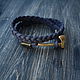 Unisex bracelet made of genuine leather. Bead bracelet. MintTiger. Online shopping on My Livemaster.  Фото №2
