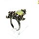 Order prehnite. ' Gone with the Wind ' prenite ring. Design jewelry. Livemaster. . Rings Фото №3