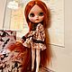  Кукла блайз кастом custom Blythe. Интерьерная кукла. Мастерская подарков Елены Смирновой. Интернет-магазин Ярмарка Мастеров.  Фото №2