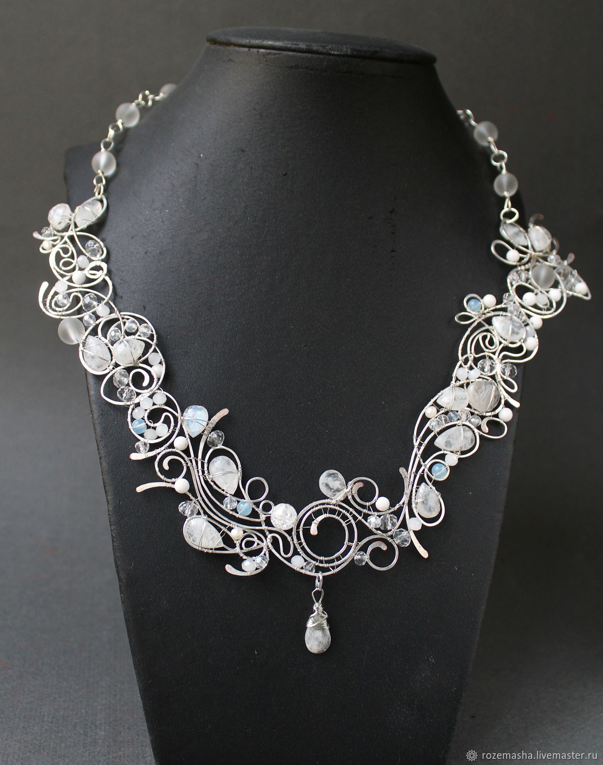 necklace silver stream ( option) – купить на Ярмарке Мастеров ...