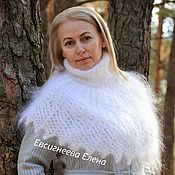 Аксессуары handmade. Livemaster - original item Down jacket warm winter knitted. Handmade.
