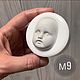 Mold M9 (form for making the face). Teddy Doll. homyakmarket (homyakmarket). Online shopping on My Livemaster.  Фото №2