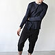 Брюки с запахом unisex. Брюки мужские. Theform. Ярмарка Мастеров.  Фото №6