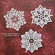 Snowflakes large. Lace Christmas tree decoration. Christmas decorations. Svetlana Happy Embroidery. Online shopping on My Livemaster.  Фото №2