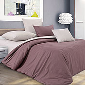 Solid cotton bed linen