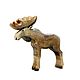Wooden souvenir toy Moose, Miniature figurines, Moscow,  Фото №1