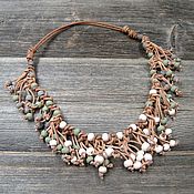 Работы для детей, handmade. Livemaster - original item Ceramic Berry Beads. Handmade.