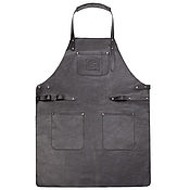 Для дома и интерьера handmade. Livemaster - original item Leather apron (black). Handmade.