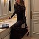 Кружевное полотно Oscar de la Renta. Цвет жгучий чёрный. Ткани. Mariteks  Итальянские  ткани. Ярмарка Мастеров.  Фото №4